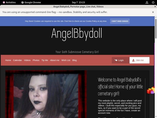 Angel Babydoll Vendo Page