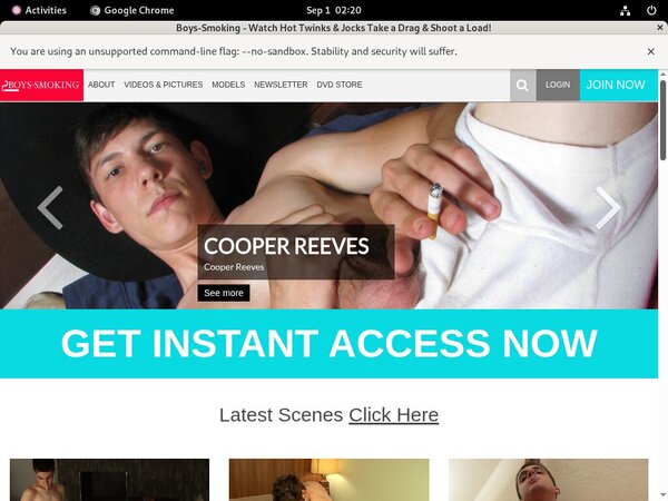 Boys Smoking Limited Time Discount