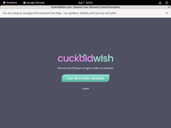 Cuckold Wish Paypal Order