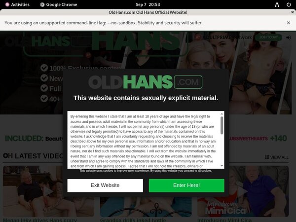 Discount Oldhans.com Tour