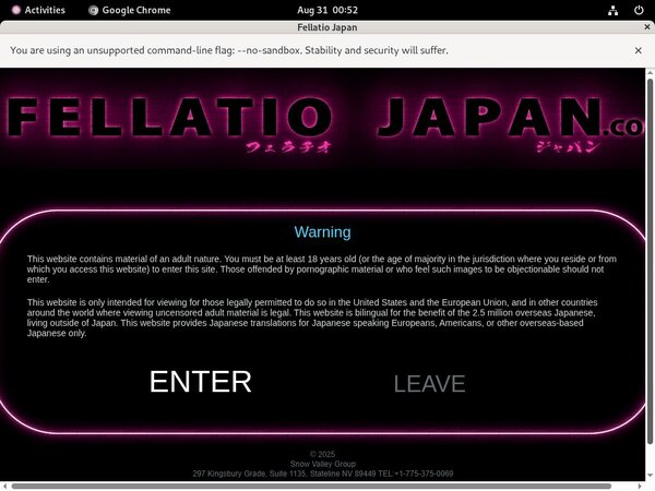 Fellatiojapan.com Porn Login