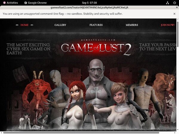 Free Account To Gameoflust2.com