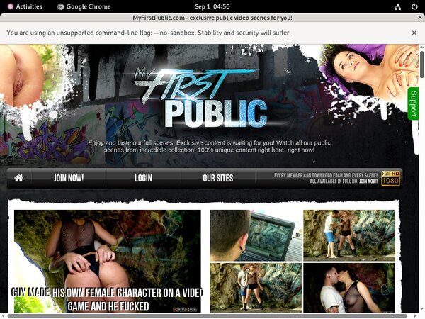 Free My First Public Videos