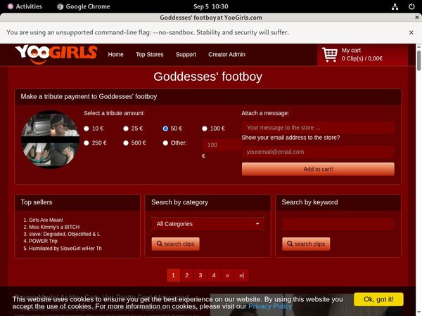 Goddesses Footboy Feet
