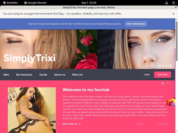 Harleybradmodelcentro.com Working Accounts