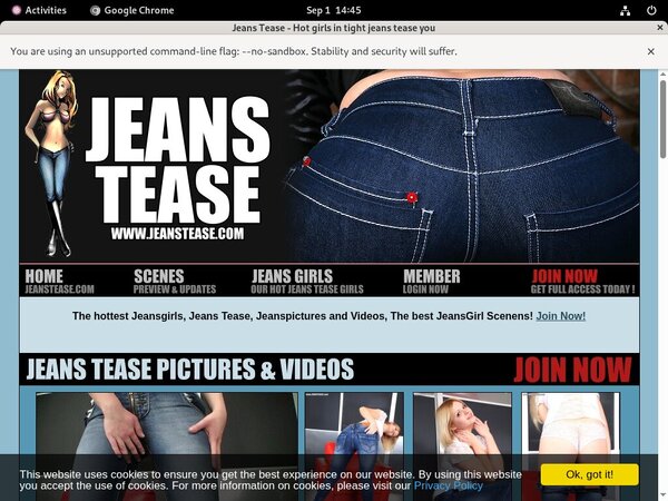 Jeans Tease Pic