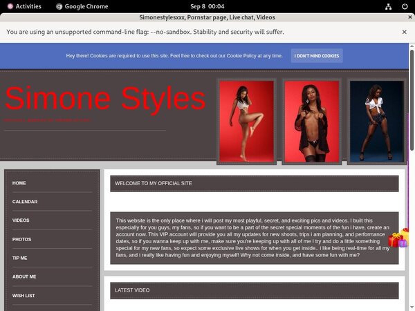 Join Simonestylesxxx.modelcentro.com Gift Card