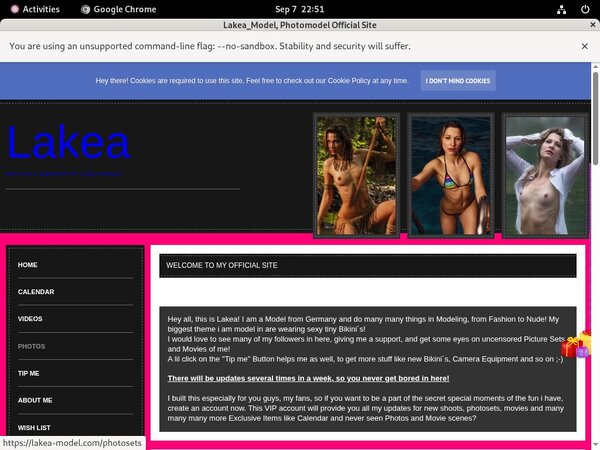 Lakea-model Bondage