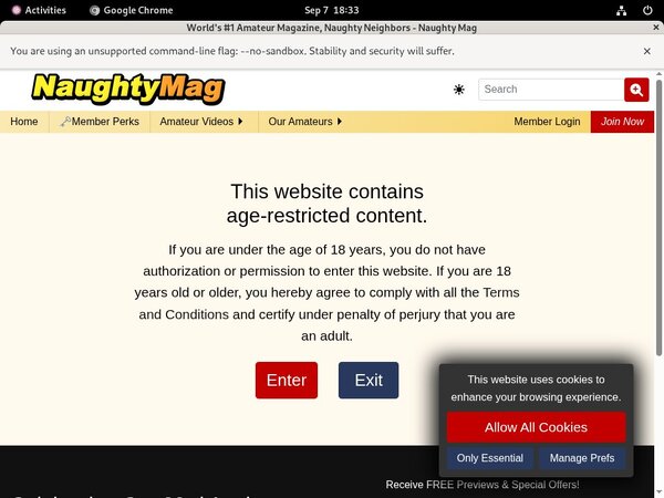 Mag Naughty Password