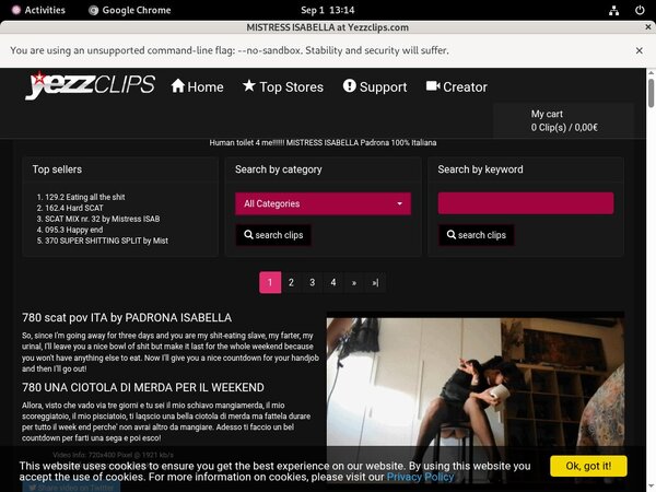 Mistress Isabella User Pass