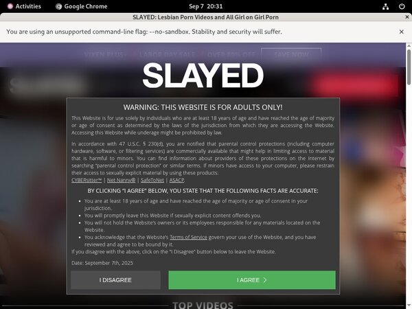 Slayed.com Kennwort