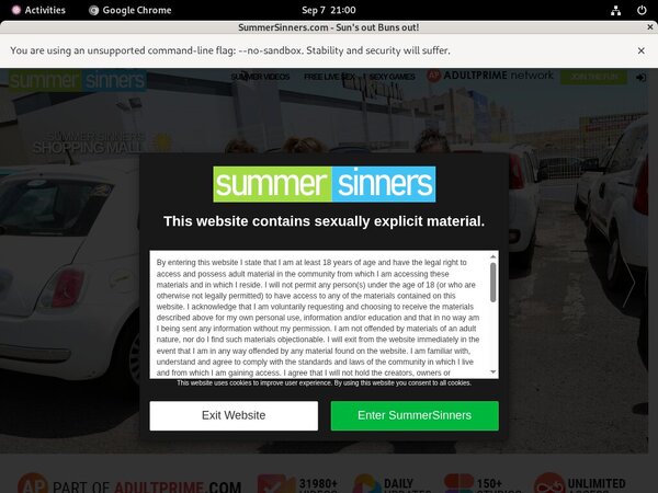 Summer Sinners With Paypal