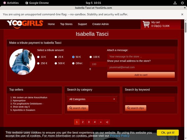 Tasci Isabella Free Accounts