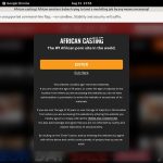 Working African Casting Login